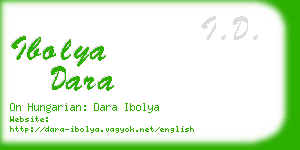 ibolya dara business card